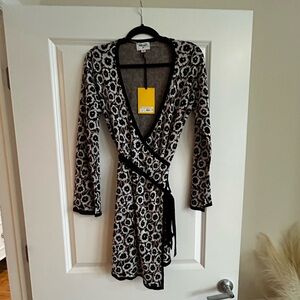 DVF x Target Line- Mini Knit Wrap Dress